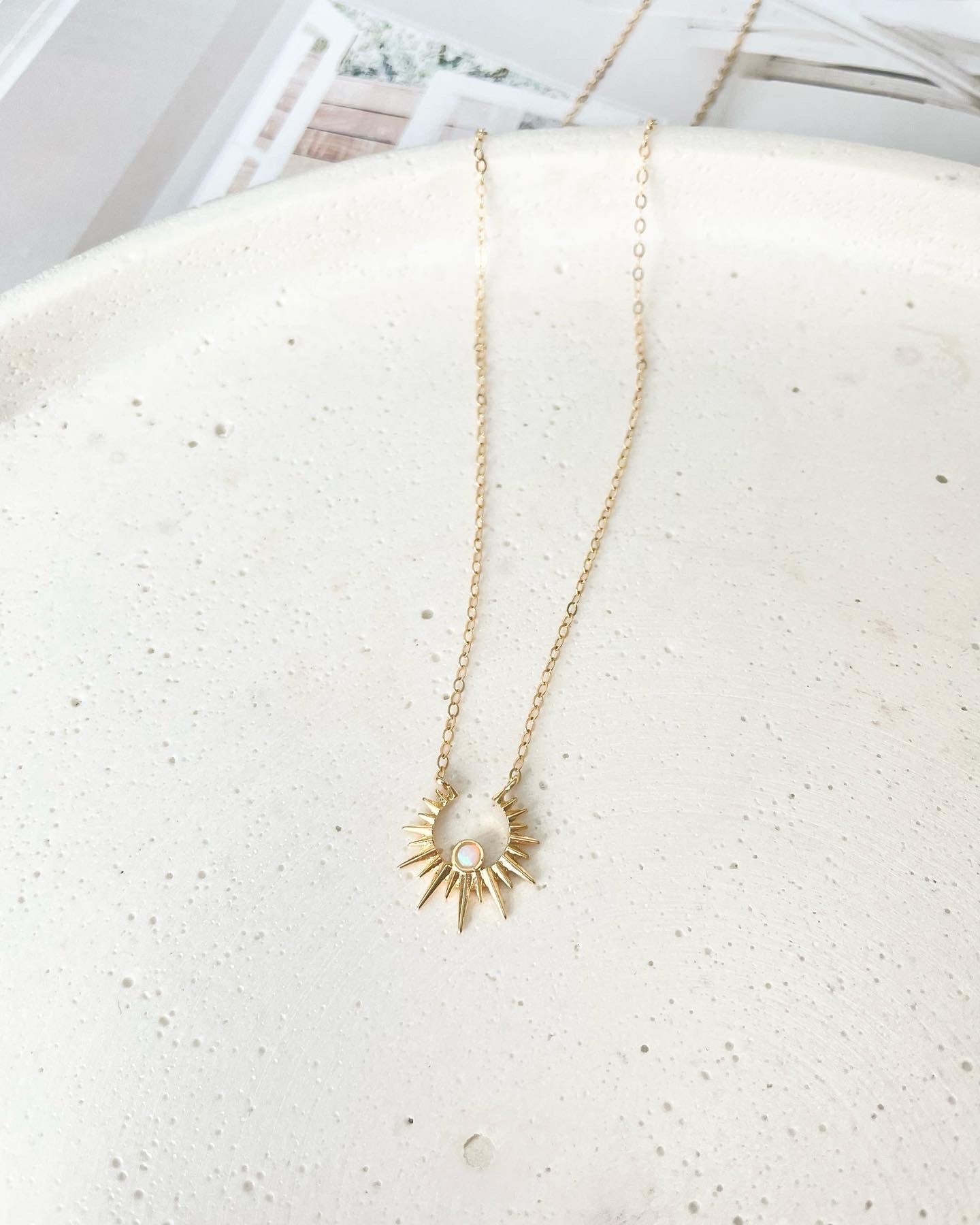 Ria Sunrise Gold Necklace